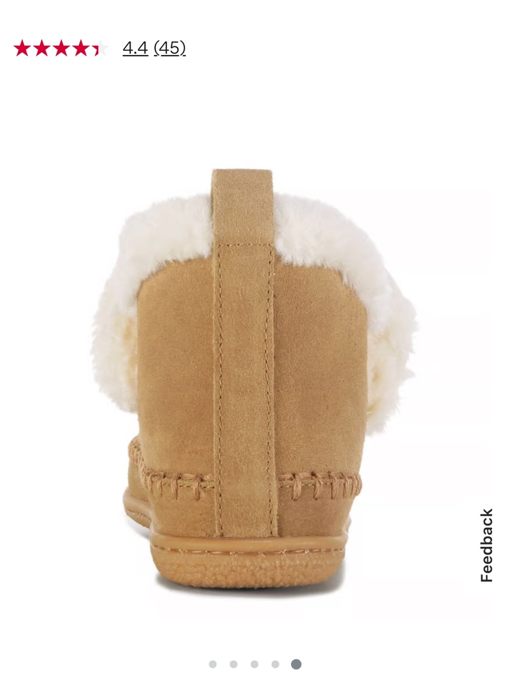 Minnetonka Women's Birdy Bootie Slipper - Cream Shearling, Tan Suede New - Picture 7 of 7
